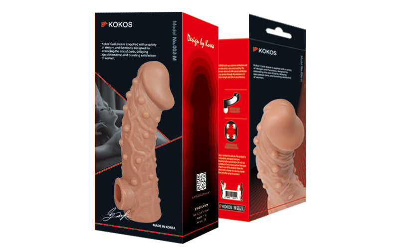 Cock Sleeve 2 Medium for Intense Stimulation and Comfort 6.7" Inch adds 1.5" Inch
