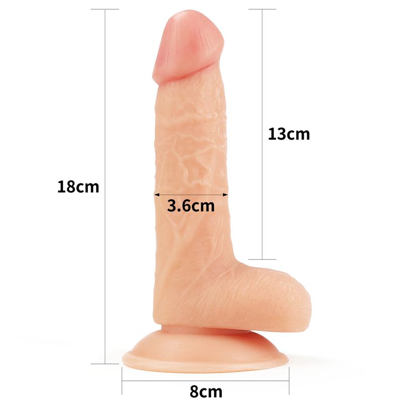 Easy Strap-on Set 7" (Flesh)