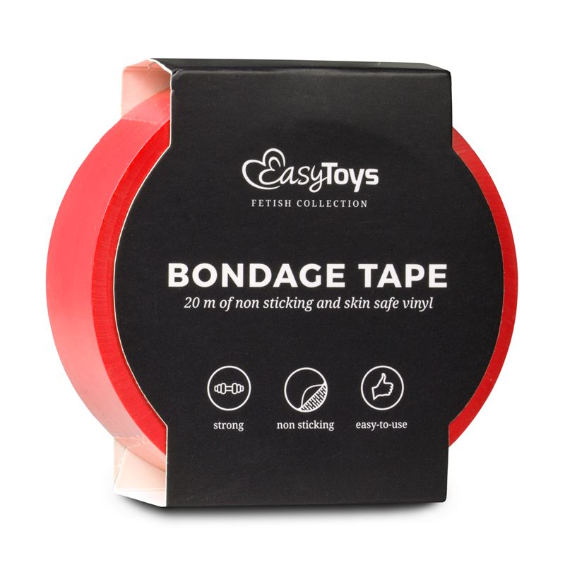 Bondage Tape in Red for Versatile Adult Play
