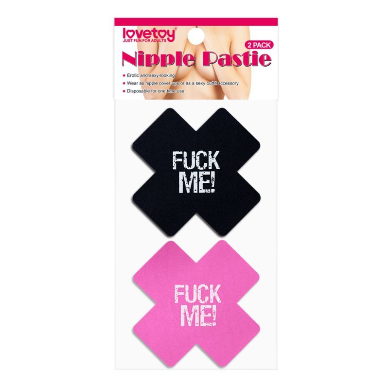 Cross Pattern Nipple Pasties Twin Pack