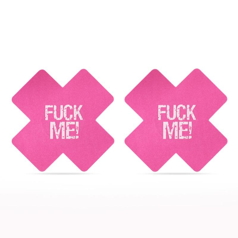 Cross Pattern Nipple Pasties Twin Pack