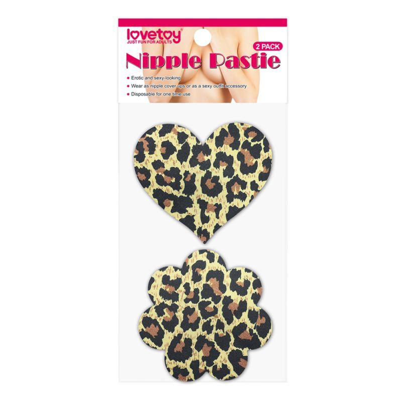 Leopard Sexy Nipple Pasties Twin Pack for Daring Outfit Accessories
