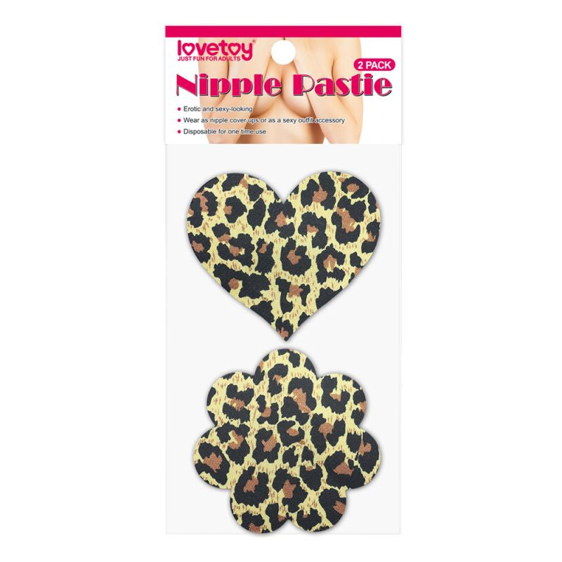 Leopard Sexy Nipple Pasties Twin Pack for Daring Outfit Accessories