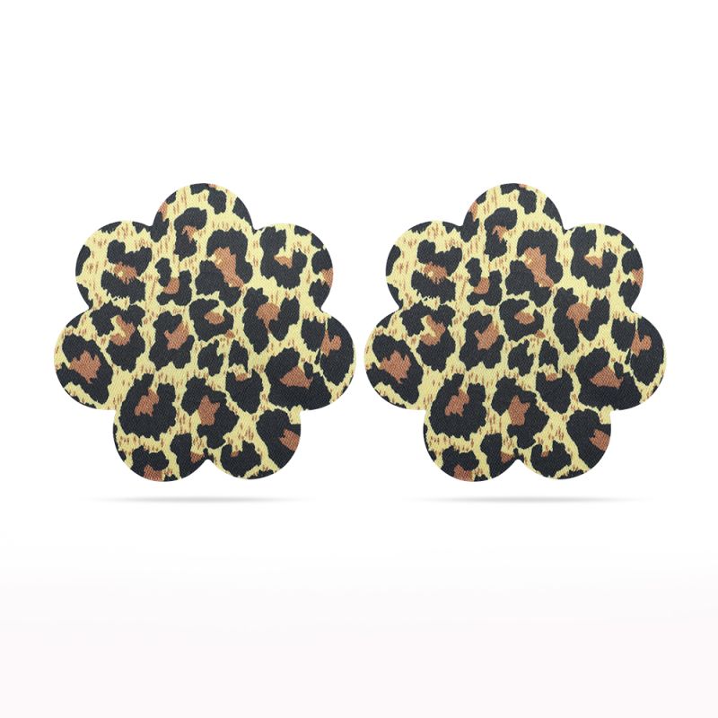 Leopard Sexy Nipple Pasties Twin Pack for Daring Outfit Accessories