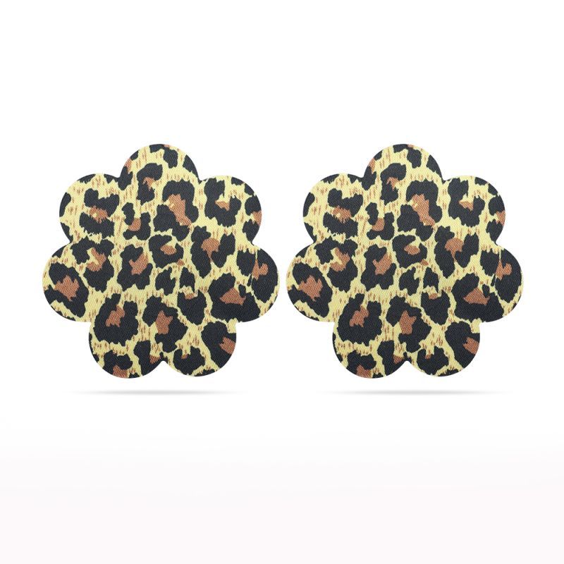 Leopard Sexy Nipple Pasties Twin Pack for Daring Outfit Accessories