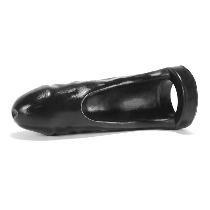 Thug Double Fucker Black - Thick Girth Silicone Penetrator - 8 Inch