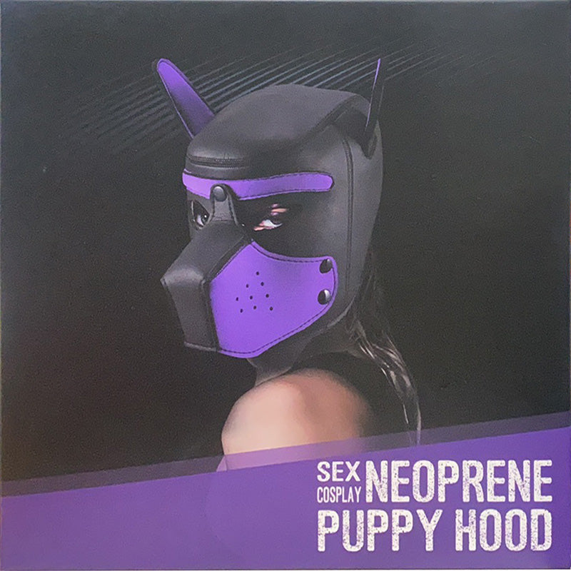 Puppy Play Mask (Pink) – Neoprene Rubber Role-Playing Mask