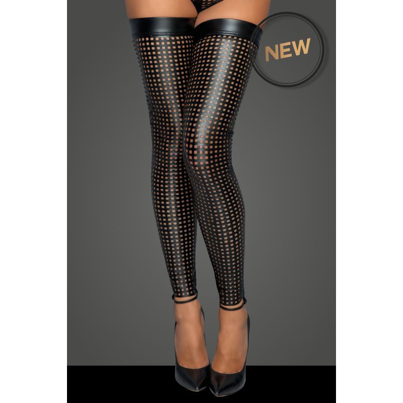 Ladies Laser Cut Stockings with Silicone Tape for Perfect Fit