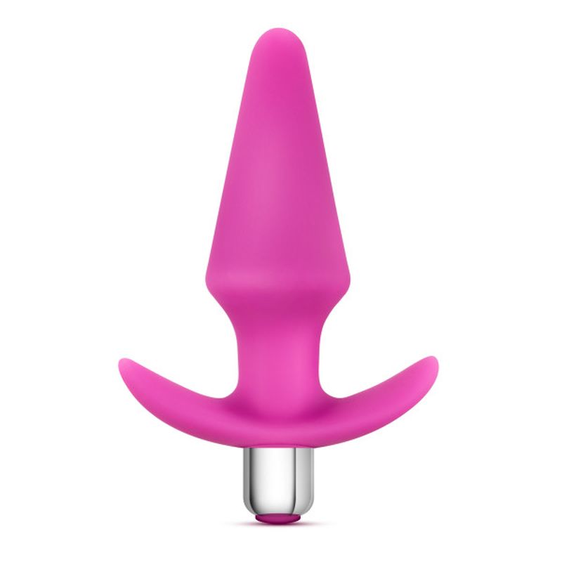 Luxe Discover Pink Anal Plug with 10 Vibrating Functions