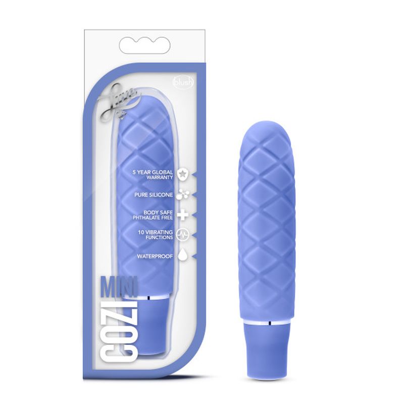 Luxe Cozi Mini Periwinkle - Compact Vibrating Silicone Toy