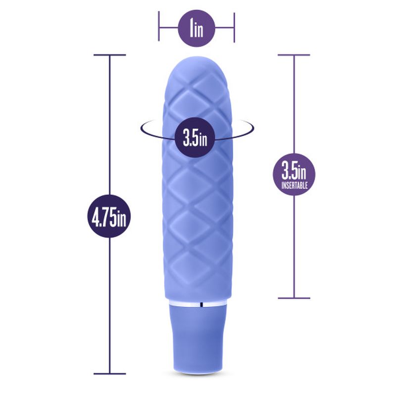 Luxe Cozi Mini Periwinkle - Compact Vibrating Silicone Toy