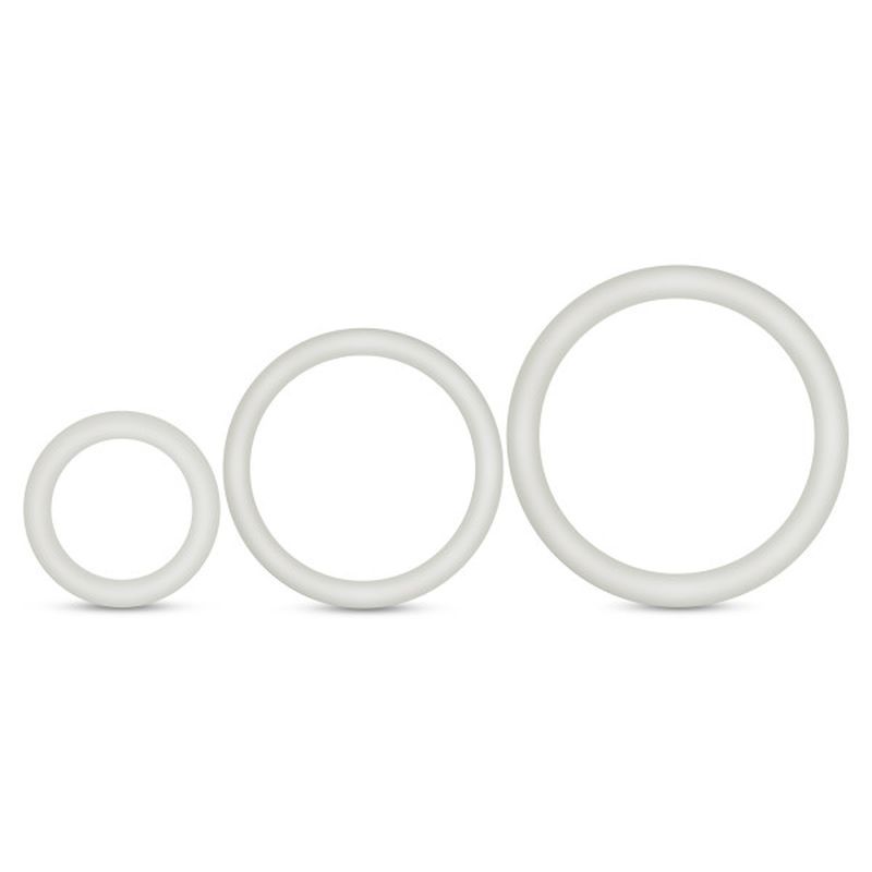 Performance Vs4 Pure Premium (White) – Silicone Cockring Set