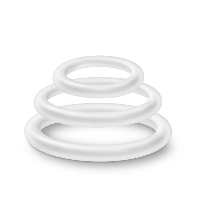 Performance Vs4 Pure Premium (White) – Silicone Cockring Set