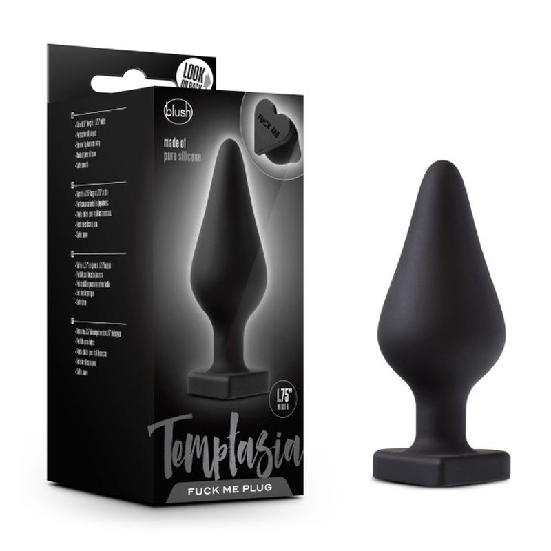 Temptasia Heart-Shaped Butt Plug Black