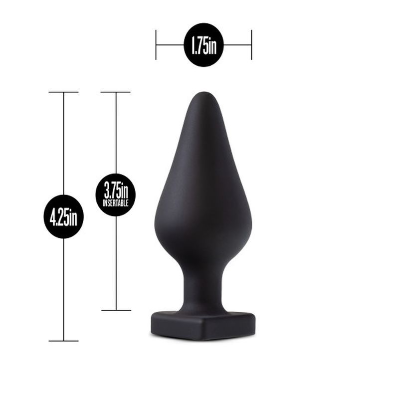 Temptasia Heart-Shaped Butt Plug Black
