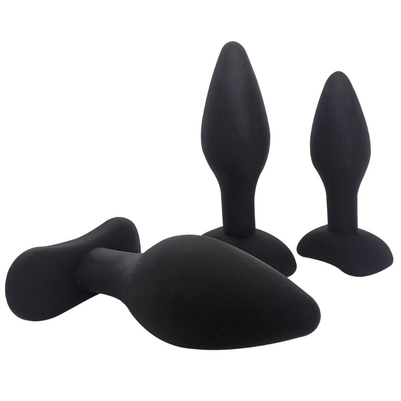 Brutus Anal Training Kit – Silicone Progressive Anal Plug Set 3 Pc