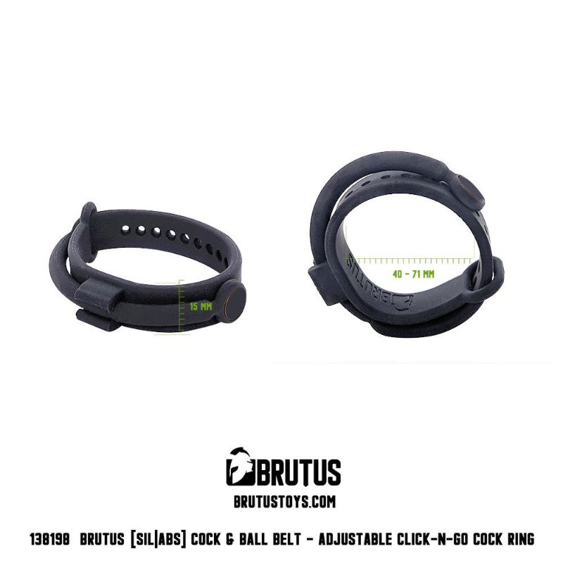 Cock and Ball Belt Click and Go Adjustable 70mm to 41mm by Brutus