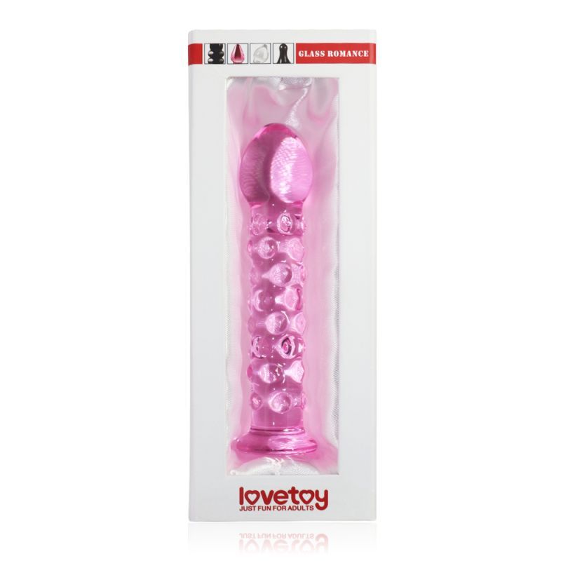 Glass Romance 2 Pink 7in Luxury Glass Dildo for Sensation