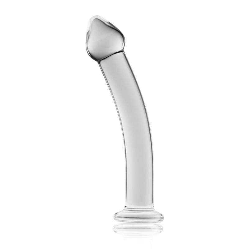 Glass Romance 3 Clear 7.5in Glass Dildo for Sensation