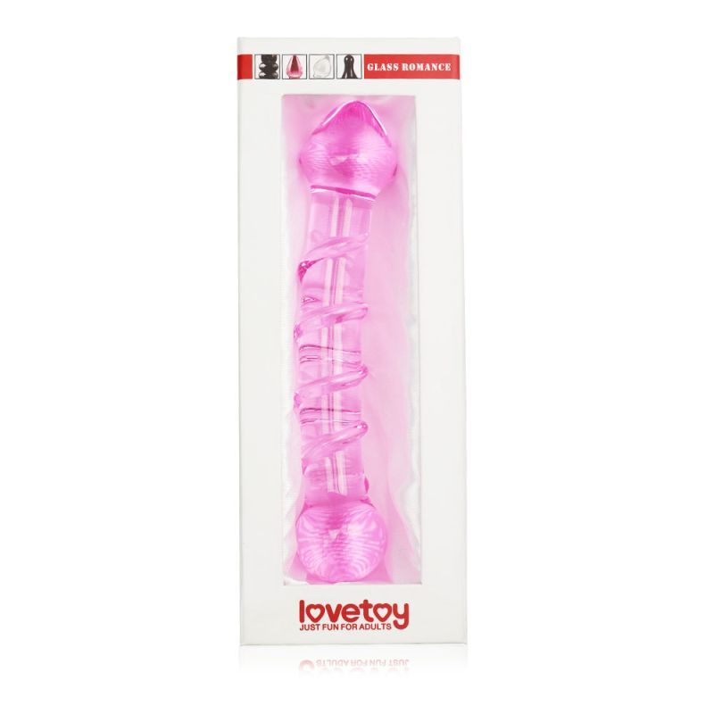 Glass Romance 5 Pink 7in Luxury Glass Dildo 7 Inches