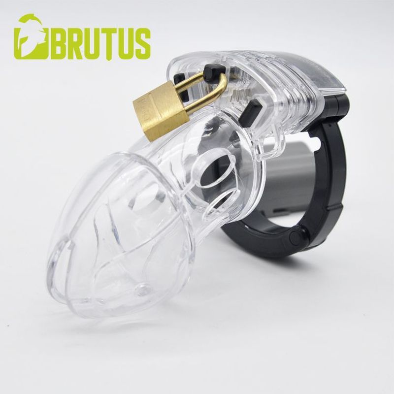 Brutus Alpha – Male Chastity Cage with Adjustable Hinged Cock Ring