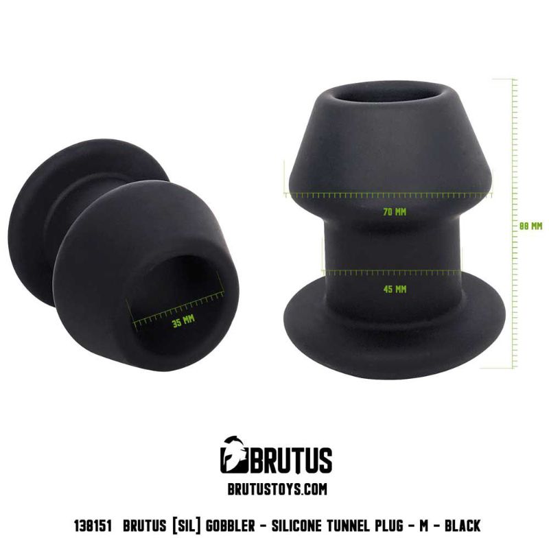 Brutus Gobbler Medium – Silicone Tunnel Butt Plug