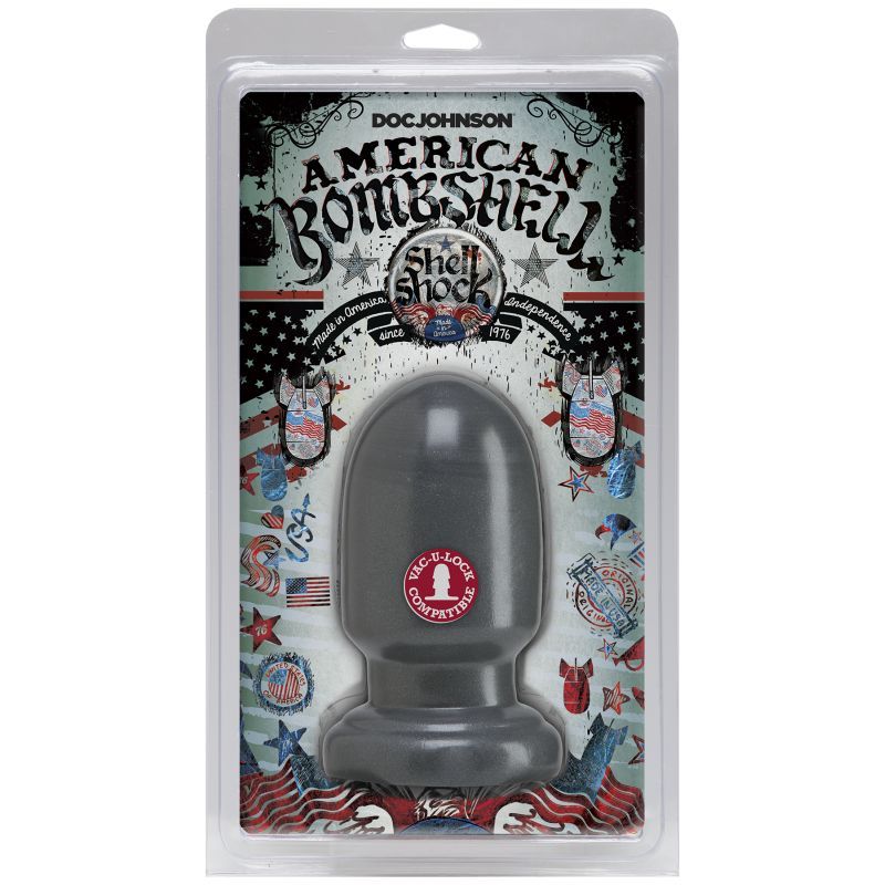 Shell Shock Small (Gun Metal) – 6 Inch Anal Plug