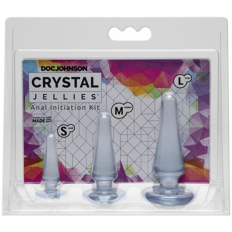 Anal Initiation Kit Clear with 3 Sizes for Beginners