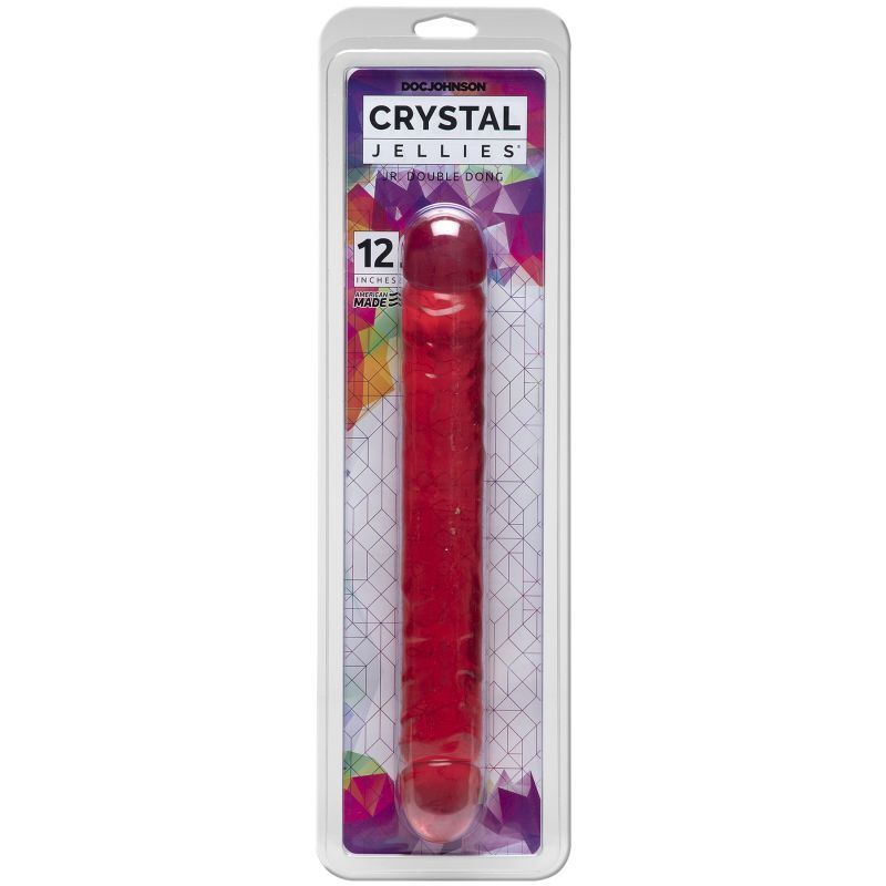 Crystal Jellies 12 Inch Double Dong (Pink) – Large Dildo