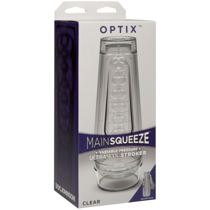 Doc Johnson Optix Crystal Masturbator (Clear) – Transparent Masturbator