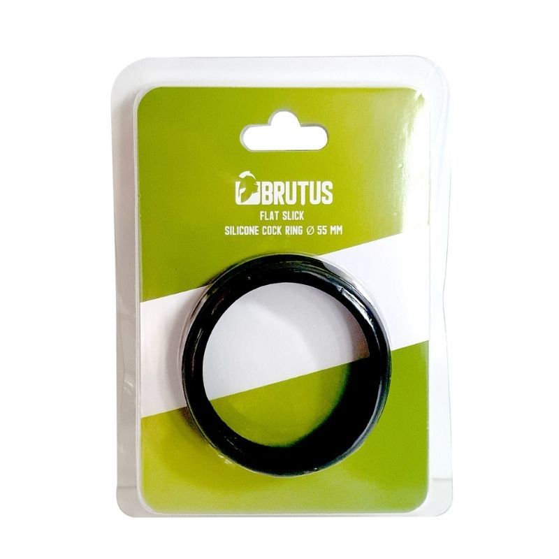 Brutus Flat Slick – 55mm Silicone Cock Ring