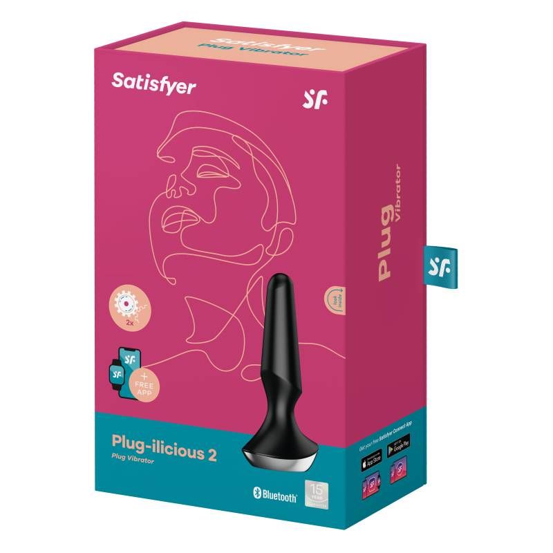 Satisfyer Plug-ilicious 2 Black Anal Vibrator