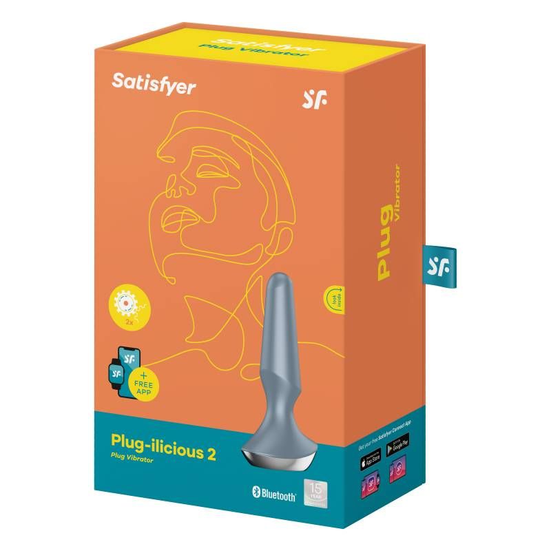 Satisfyer Plug-ilicious 2 Ice Blue - Vibrating Plug