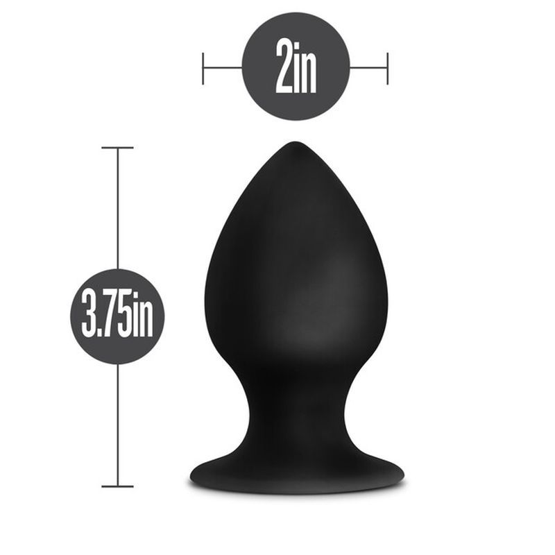 Anal Adventures Platinum Silicone Anal Stout Plug 3.75 Inch Large