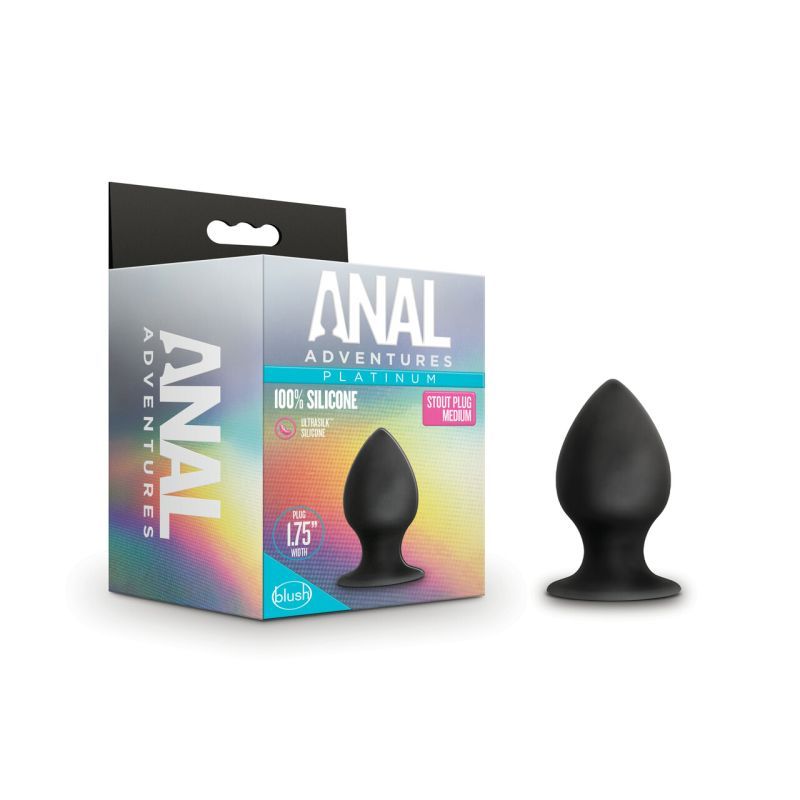 Anal Adventures Platinum Silicone Anal Stout 3 Inch Plug