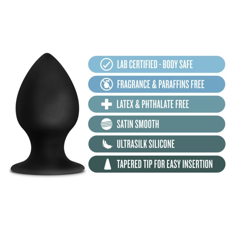 Anal Adventures Platinum Silicone Anal Stout 3 Inch Plug