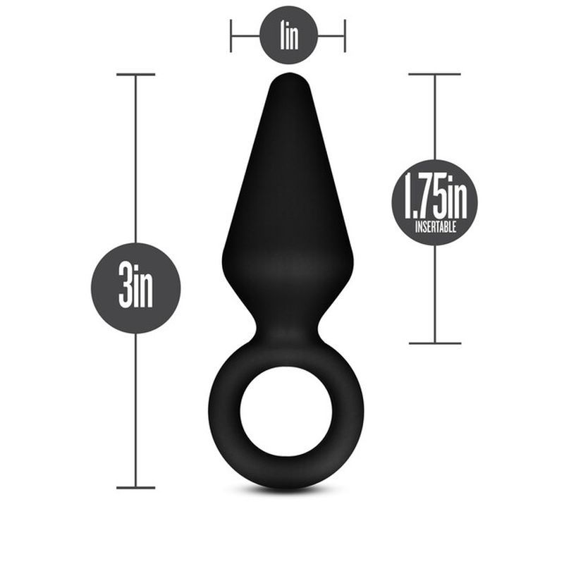 Anal Adventures Platinum Silicone Anal Loop Plug Small – Silicone Butt Plug
