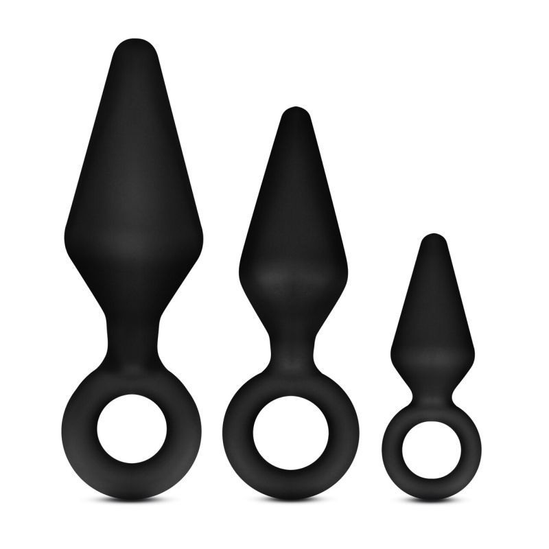 Anal Adventures Platinum Silicone Loop Anal Plug Kit
