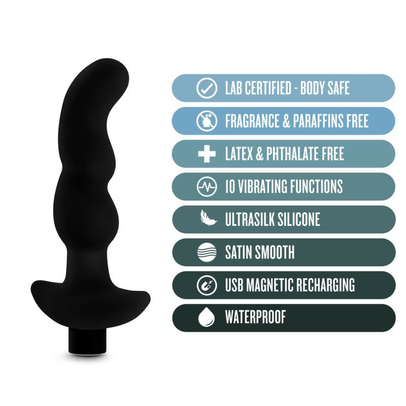 Anal Adventures Platinum Silicone Prostate Massager