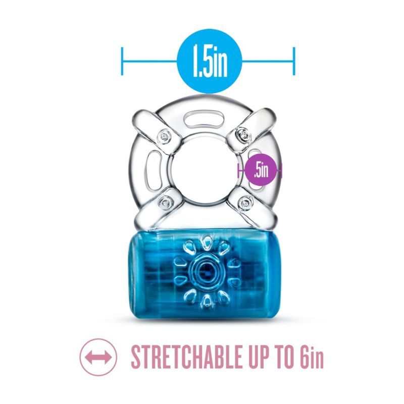 Play With Me Pleaser Cock Ring Blue