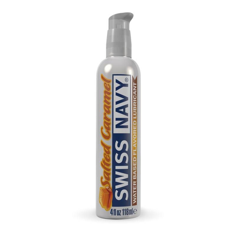 Swiss Navy Salted Caramel Lubricant 4 Ounce Intimate Pleasure Enhancer