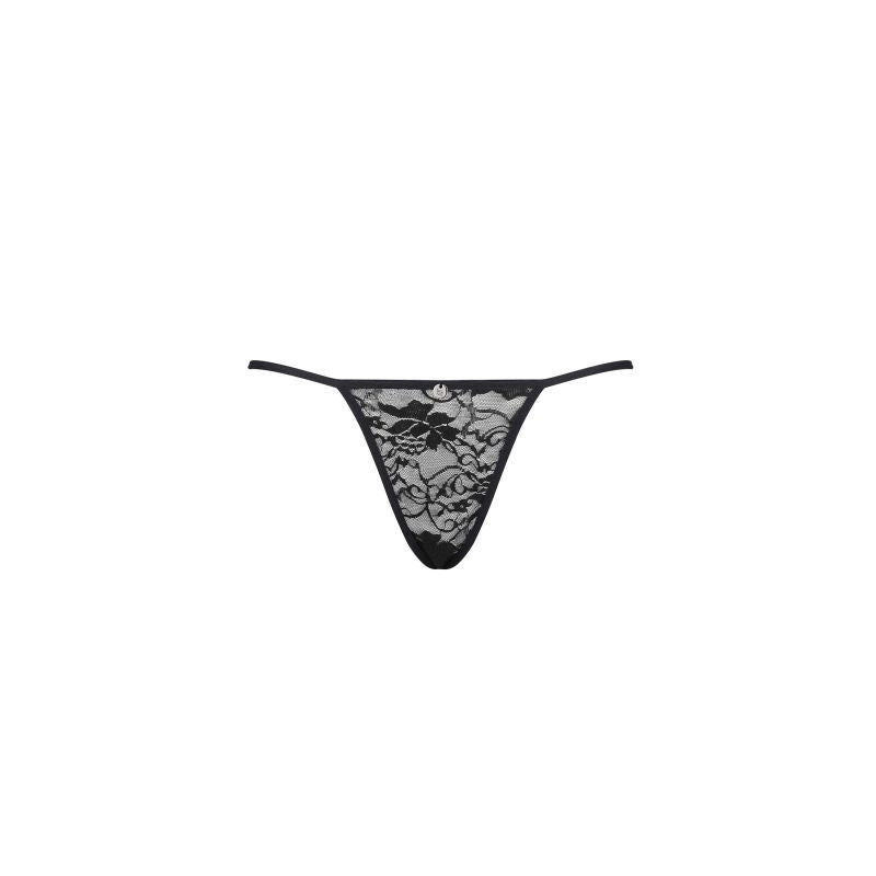 Kokietta Thong Lingerie with Floral Pattern and Butterfly Design