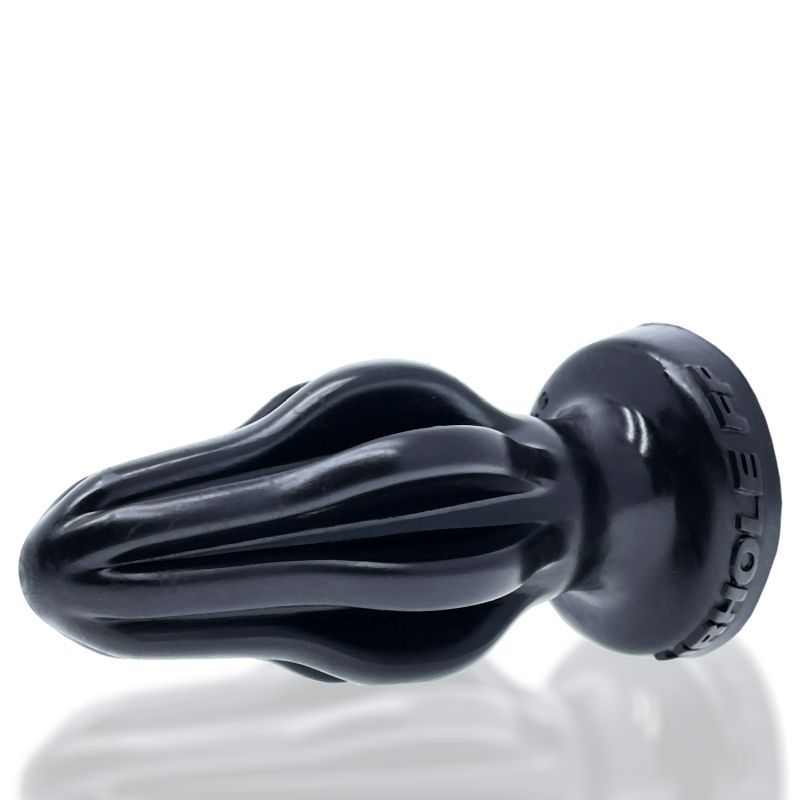 Airhole-1 Finned Buttplug Black - Unique Finned Design, 104 mm Height