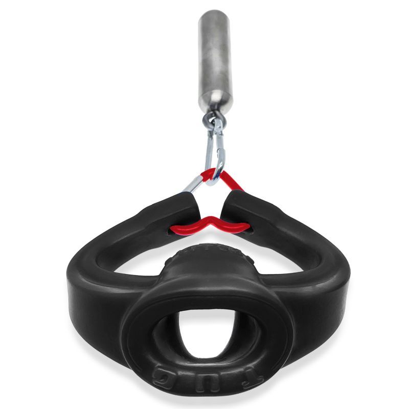 Tug Pull Down Ballstretcher Black Silicone