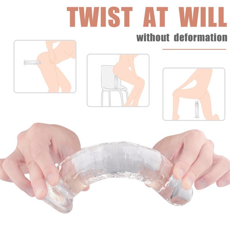 Lester 7.5" Dong Clear with Suction Base