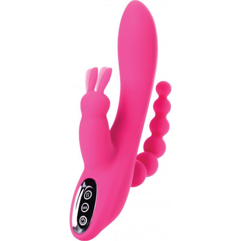 JOS Spanky Triple Stimulator 21CM Soft Silicone Vibrator