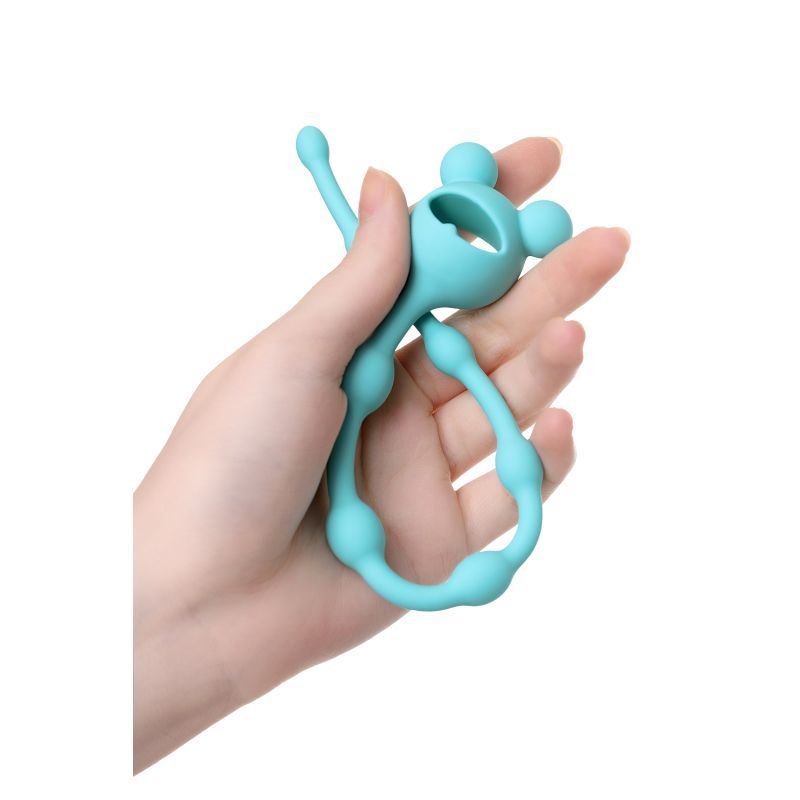 Todo Froggy Anal Chain in Teal for Beginners 27cm