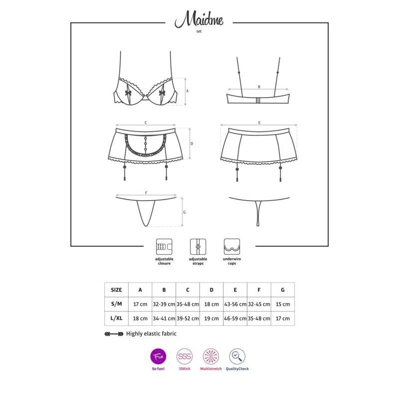 Maidme 5 Piece Lingerie Set