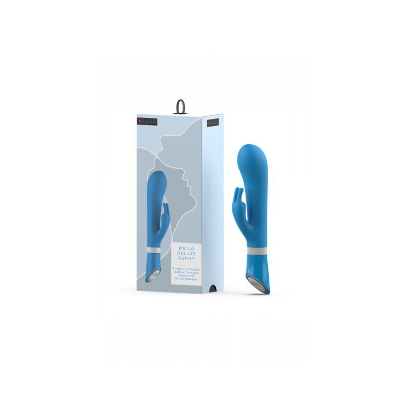 Bwild Deluxe Bunny Blue Lagoon Rabbit Massager 6 Inch