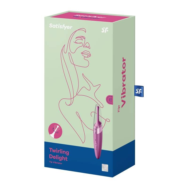 Satisfyer Twirling Delight Tip Stimulator in Berry